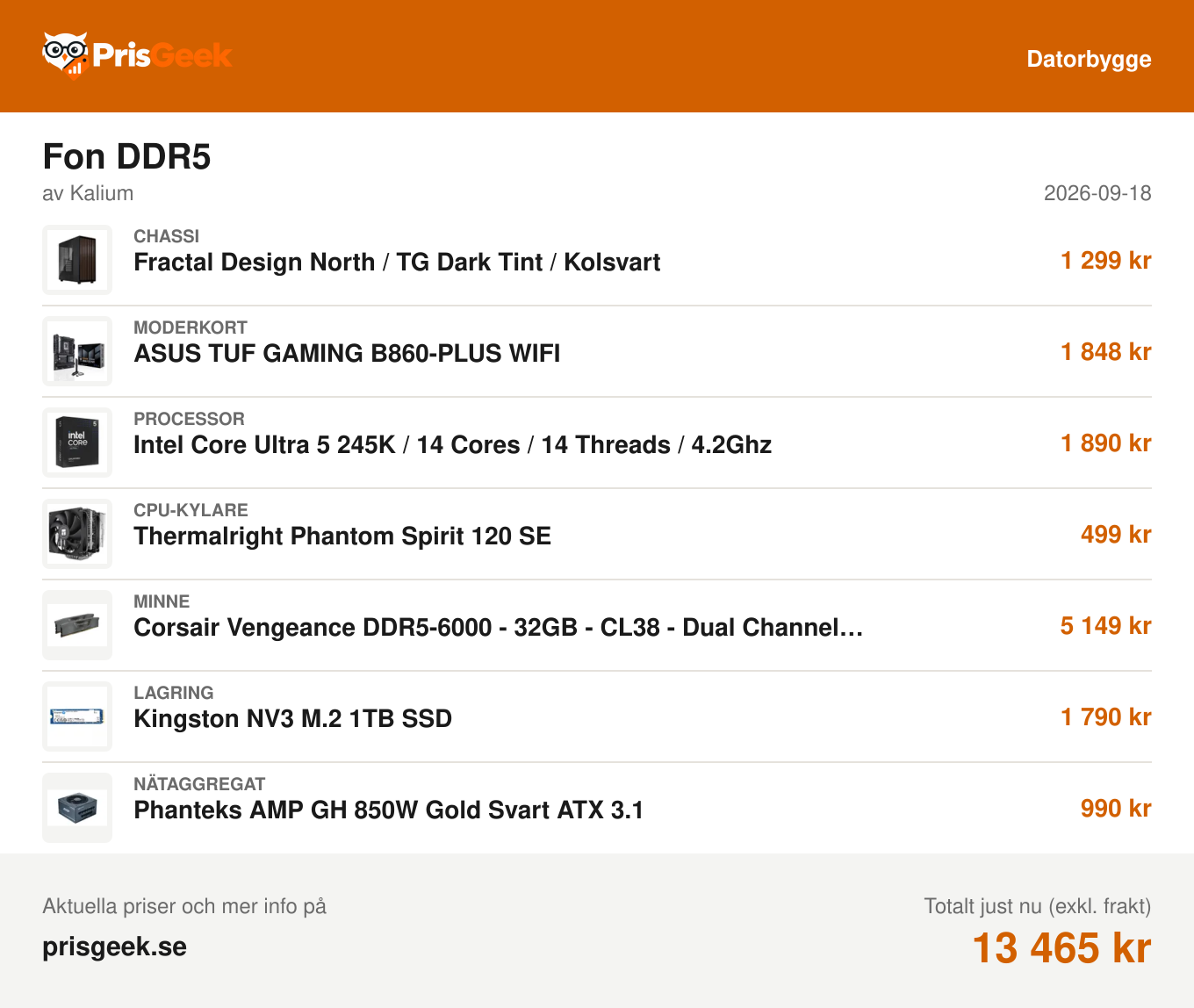 Kortbild för Fon DDR5