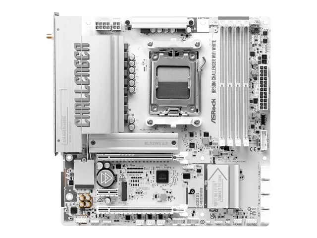 ASRock B850M Challenger WiFi White AM5 mATX DDR5