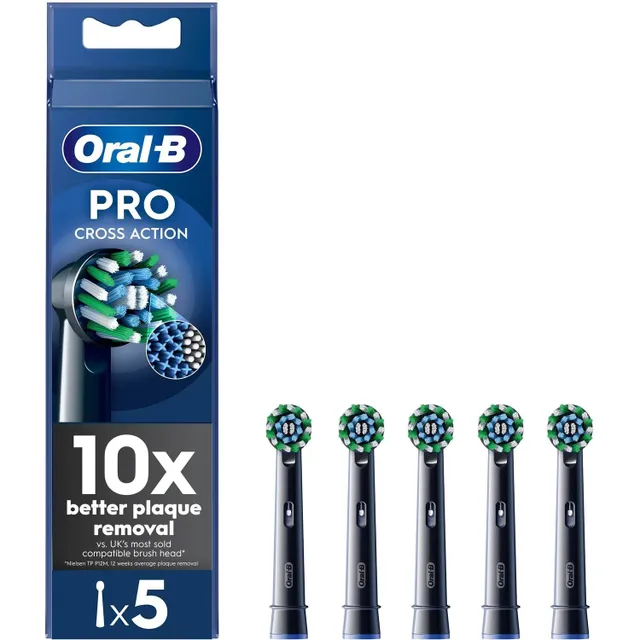 Borsthuvuden Cross Action Black 5 pcs