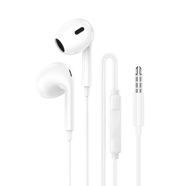 BM100 In-Ear Headset med 3,5mm 1,2m (vit)