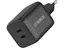 Standard EU Wall Charger 65W GaN - 1X USB-C 45W + 1X USB-C 20W USB-PD - black