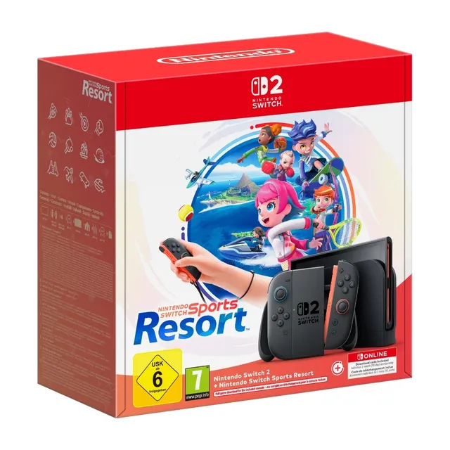 Switch 2-konsol - Nintendo Switch Sports Resort-paket