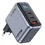 100W Fast Charger with Display - 2x USB-C / 1x USB-A - Gray