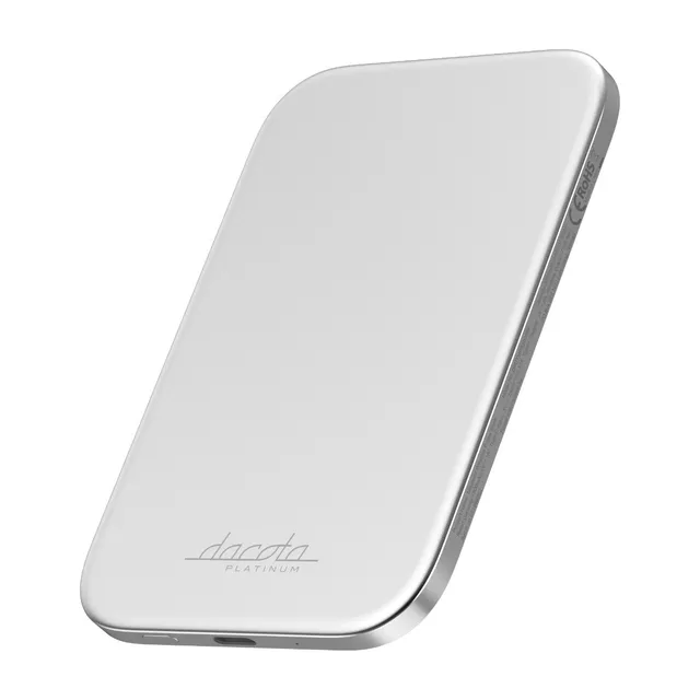 ultratunn 3000 mAh magnetisk powerbank, vit