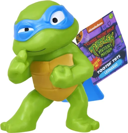 Turtles Mutant Mayhem Tootin Toddler Figure 12cm - Leonardo