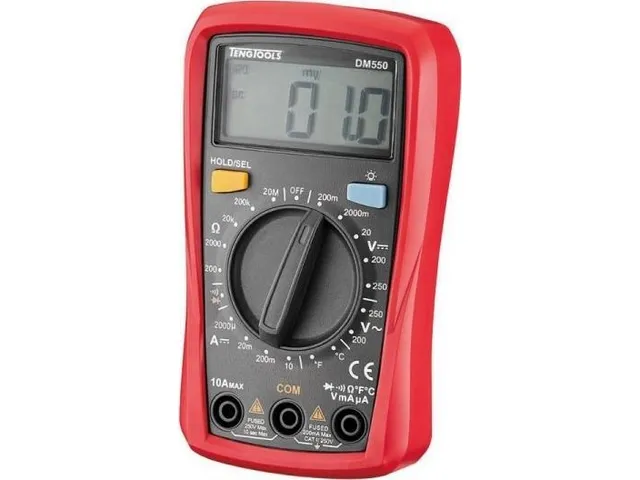 DM550 Multimeter med ledare och batterier
