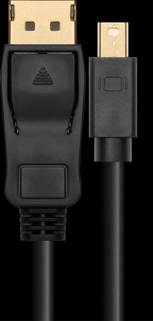DisplayPort till Mini DisplayPort Kabel 2 m – 4K HD – Svart
