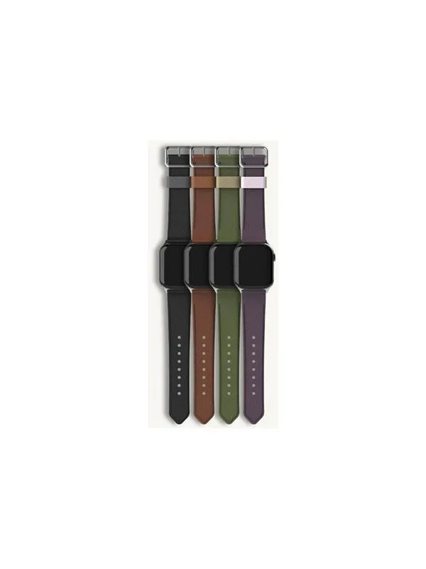 Symmetry Cactus Leather Watch Band for Apple Watch 44/45/46mm Cactus Groove - green