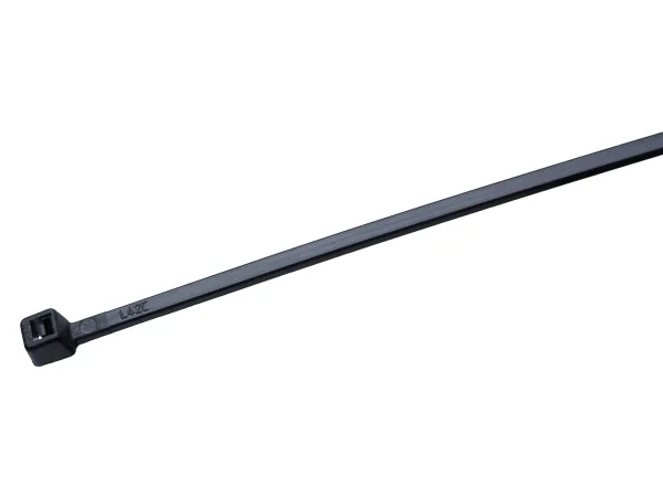 Kabelbindare 2,5×150 svart, UV-beständig, max. diameter 36,5 mm, temperatur -40 °C till +85 °C, draghållfasthet 80 N, polyamid (PA) KRT: 25 000 – (100 st.)