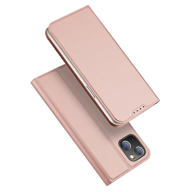 Ducis Skin Pro plånboksfodral för iPhone 15 Plus - rosa