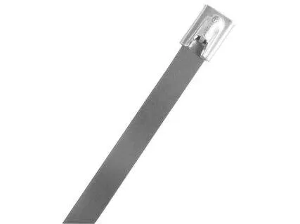 Obundna buntband i rostfritt 316-stål med låskula 4,6x266 mm (100 st.)