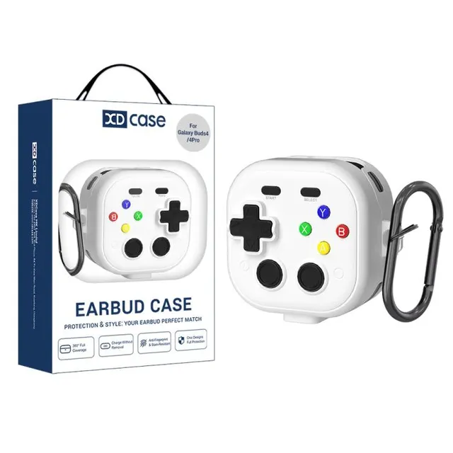 till Samsung Galaxy Buds 4 / 4 Pro i retrodesign Handkontroll - Vit