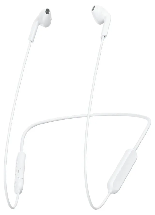 BIX100 in ear hörlurar, Bluetooth och mikrofon (vit)