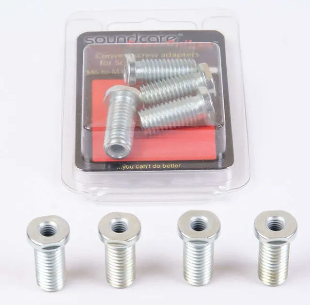 gängadapter M6-M10 (4-pack) silver