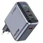 140W Fast Charger with Smart Display - 3x USB-C / 1x USB-A - Gray