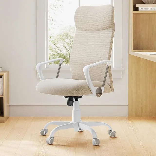 Ergonomisk kontorsstol med justerbar höjd – Beige