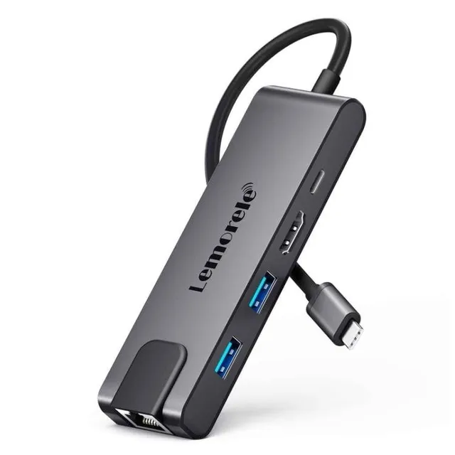 TC24L 5-i-1 USB-C-dockningsstation / USB-C-hubb med 4K HDMI, USB 3.0, USB 2.0 och 100 W PD