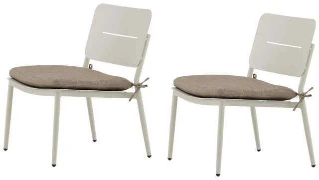 Lina 2127-402 Loungestol 2-pack, beige, Utemöbler