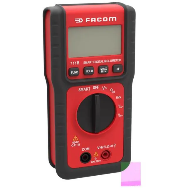 711B Multimeter digital, med batterier