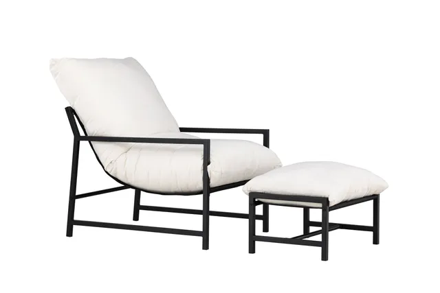 Corso Loungefåtölj Svart/Beige Svart/Beige, Utemöbler