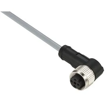 Schneider Electric XZCPV1241L2, 2 m, M12, Honkoppling, Grå, Polyvinylklorid (PVC), -25 - 80 ° C