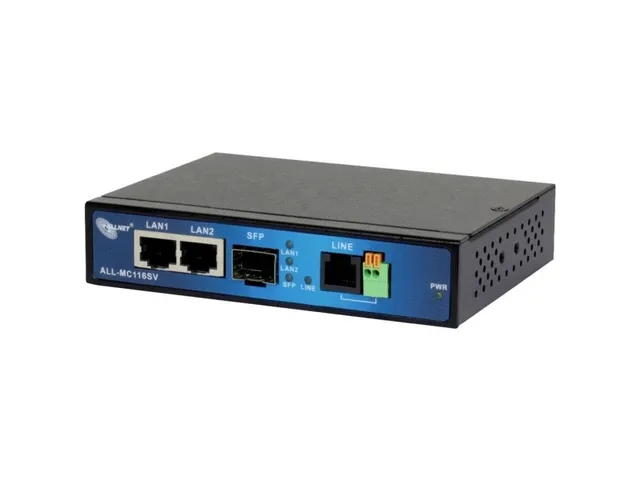 ISP Bridge-modem VDSL2 med Vectoring/Point-to-Point slavmodem unmanaged - brygga - fiber (LWL) - 1 Gbps - Ethernet - xDSL - RJ-11 - RJ-45 - unmanaged - 3 HE (A195586)