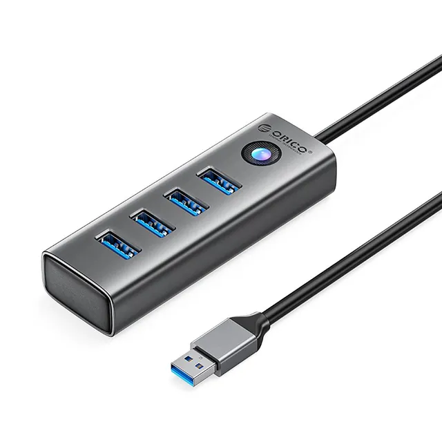 PDD4U-U3 Hub 4x USB-A 3.0 - Gray USB Hub - USB 3.0 - 4 porte - Grey
