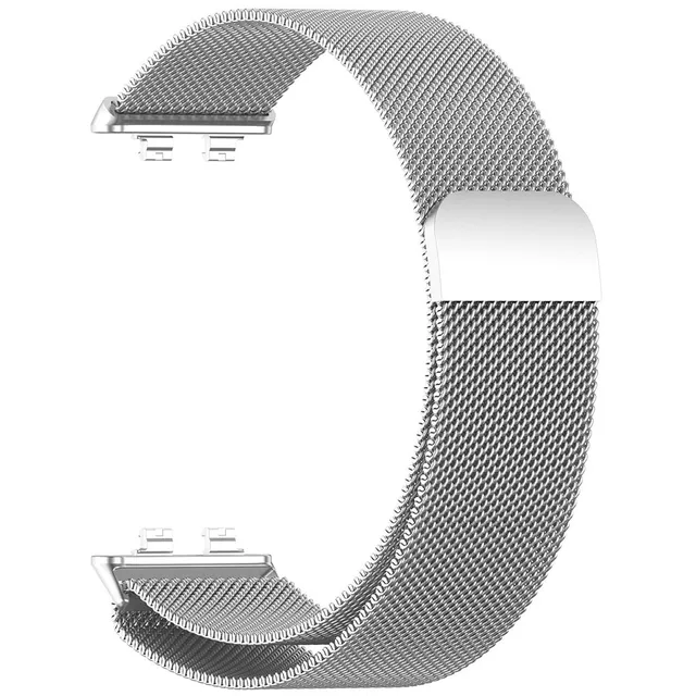 klockarmband i metall för Huawei Band 11 Pro - Silver / Metallarmband / Magnetrem