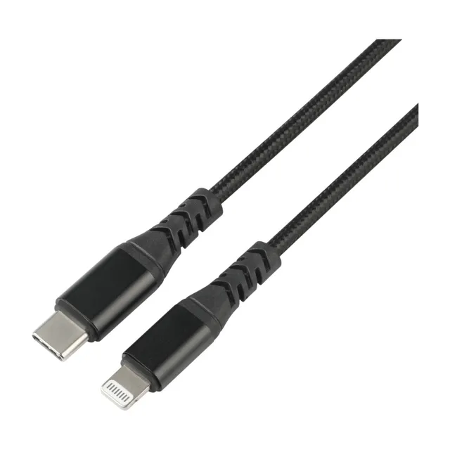 USBC-Lightning-kabel 1M, svart