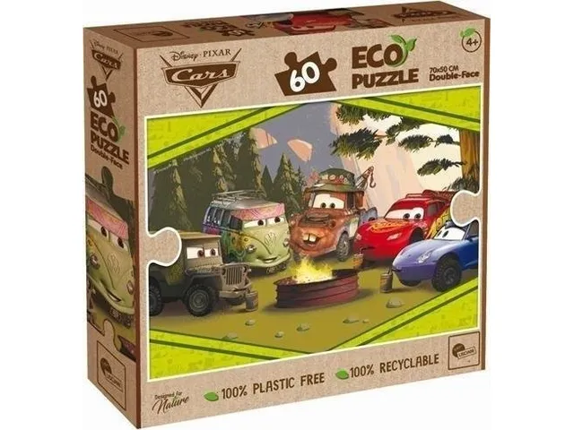 Lisciani Disney Puzzle ECO TWO-Sided Cars 60 EL.