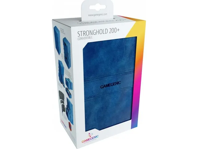 GameGenic Stronghold 200+ Convertible Deck Box Blue