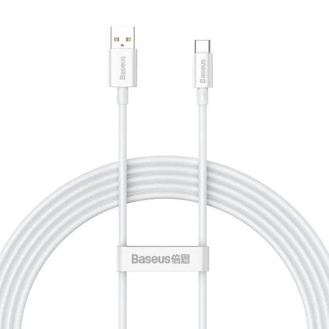 Cable USB do USB-C Superior 100W 2m (white)