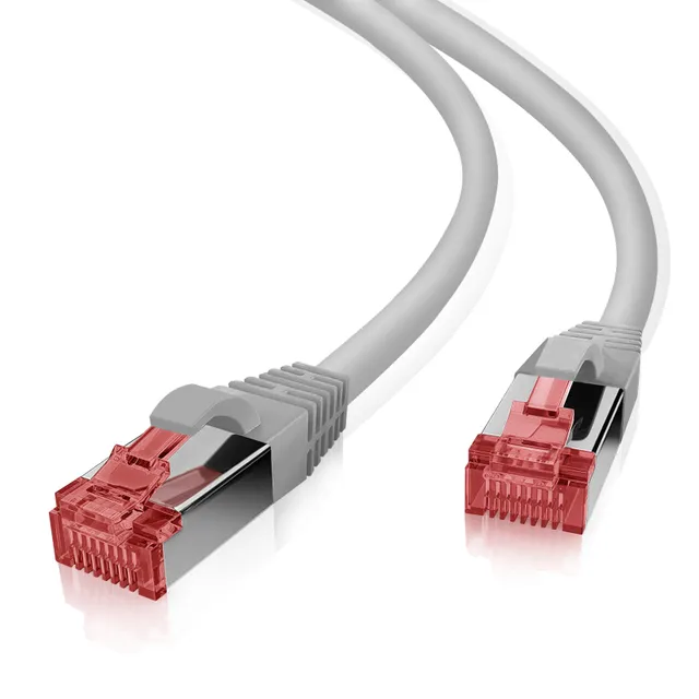 patchkabel Cat 6 S/FTP RJ45 grå 7,5 m AWG27/7 LSZH Ghmt