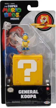 The Super Mario Bros Movie Mini Figure with Question Block General Koopa