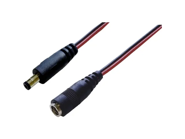 DC-koppling DC hona/hona 5,5 mm 2,1 mm till 5,5 mm 2,1 mm 4 m (1 st)