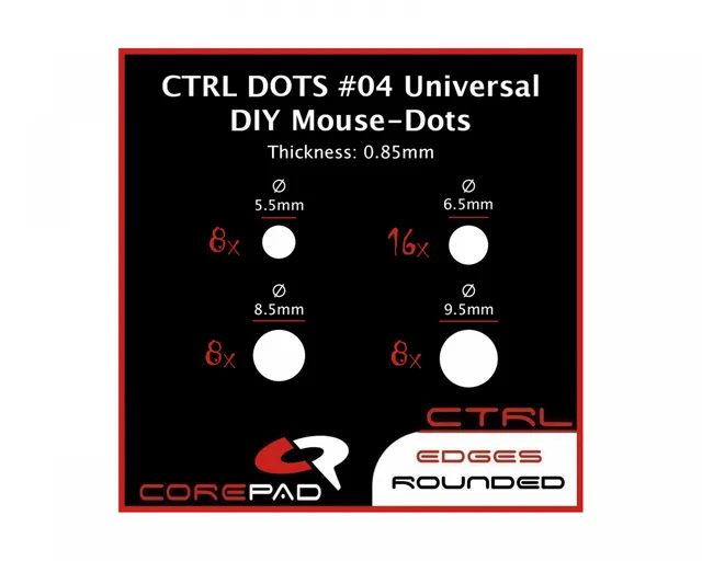 Dots Ctrl - Universal DIY - Ø 5.5/6.5/8.5/9.5mm - 0.85mm