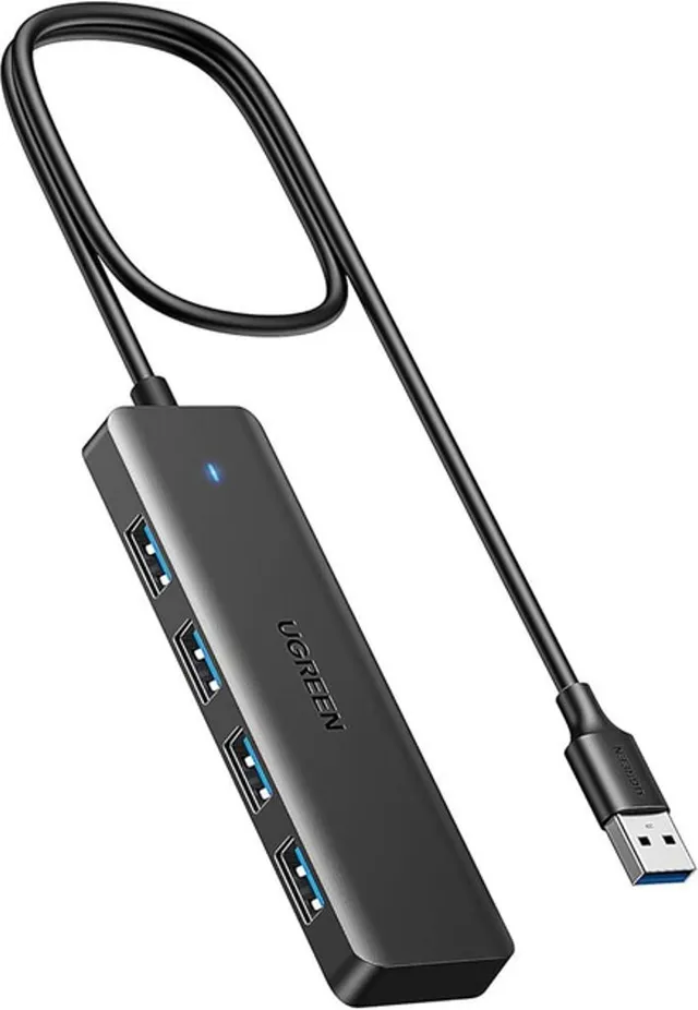 USB-A Hub till 4x USB-A 3.0 - Svart