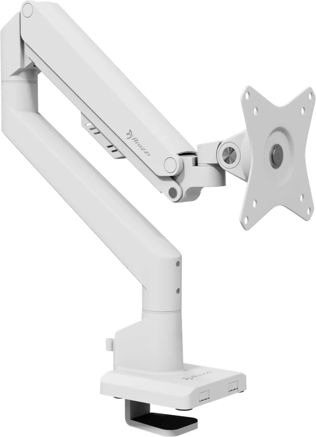 Alzare Neo - Gas Spring Monitor Stand - White