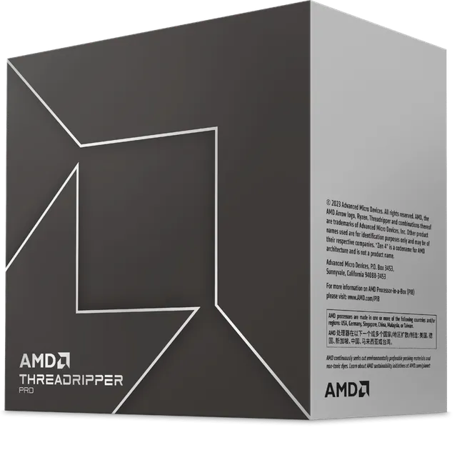 Ryzen Threadripper PRO 7965WX 4.2 GHz 153MB