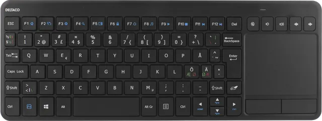 trådlöst minitangentbord med touchpad