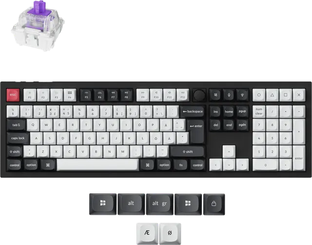 Q6 HE 100% Knob Wireless Gateron 2.0 Magnetic Carbon Black