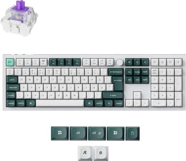 Q6 HE 100% Knob Wireless Gateron 2.0 Magnetic Shell White