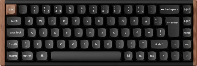 K6 HE SE Wireless Tri-Mode Hot Swap QMK Gateron 2.0 Purple Magnetic Switch Wood Black