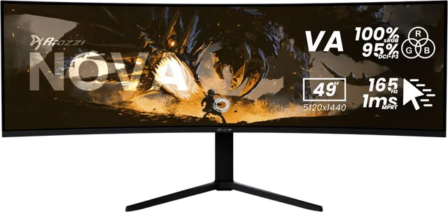 Nova 49" Curved Black VA DQHD (1500R) 165Hz