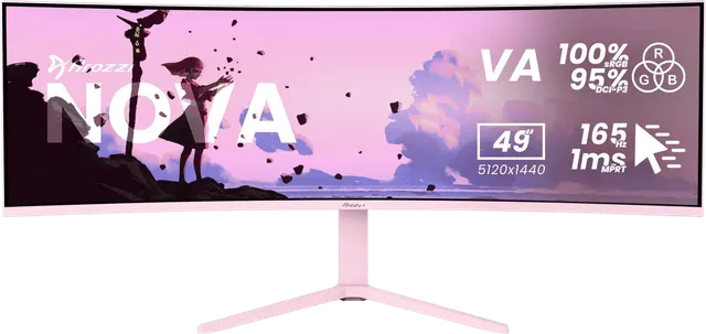 Nova 49" Curved Pink VA DQHD (1500R) 165Hz