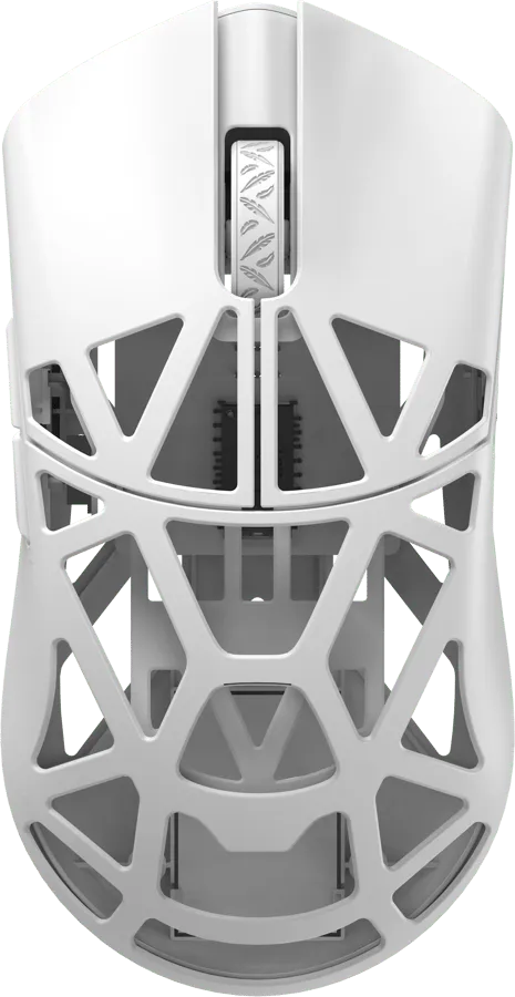 Beast X Pro Solid Sides - White (Omron Optical) Wireless 8K Magnesium