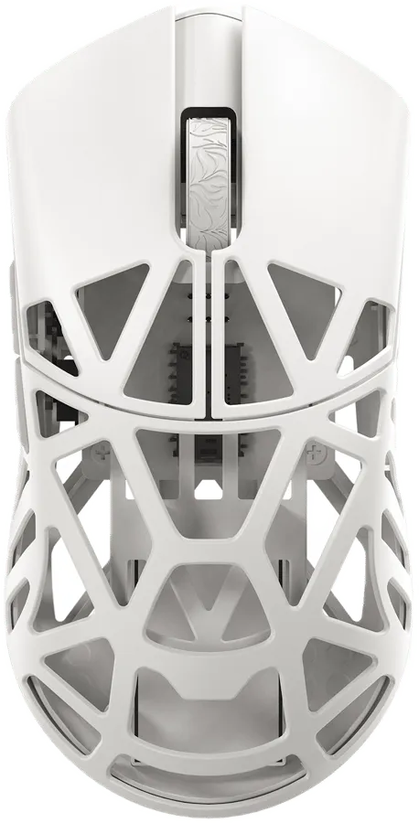 Beast X Mini Pro Solid Sides - White (Omron Optical) Wireless 8K Magnesium