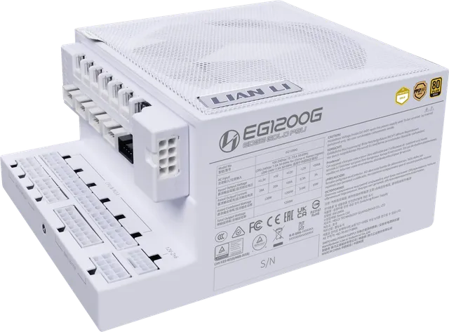 Edge Gold 1200W Vit med USB-hub
