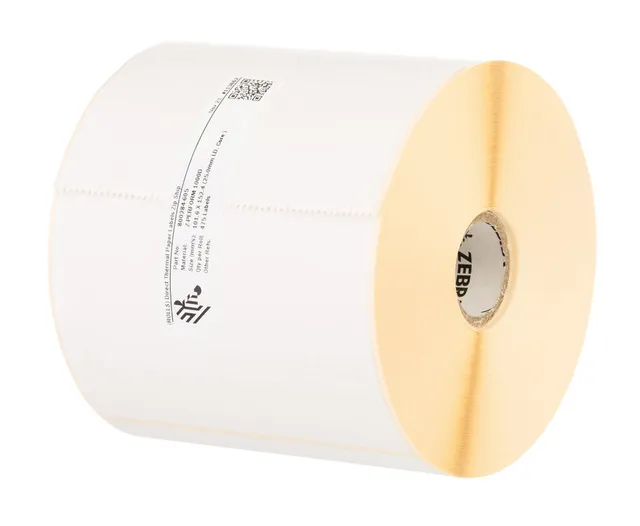 Zebra Z-Perform 1000D - Papper - permanent häftning - obestruket - 32 x 70 mm 35760 etikett (er) (8 rulle/rullar x 4470) etiketter - för Zebra S4M, Z4Mplus, Z6MPlus, ZM400, ZM600 TLP 2746 Xi Series 140 Z Series ZM400, ZM600