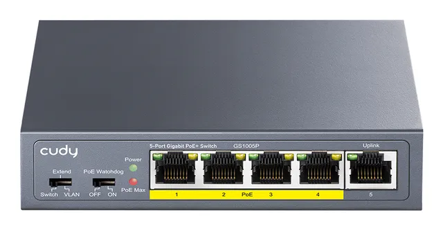 GS1005P 5-Port Gigabit PoE Switch